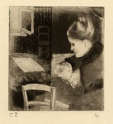 Enfant tétant sa mère by Camille Pissarro 1882