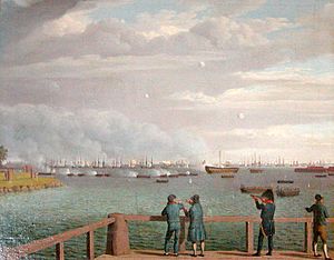 Engelske flåde ud for København august 1807