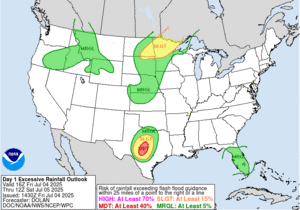 Excessive Rainfall Outlook - 12z, Saturday, July 5, 2025