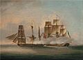 Francis Sartorius - H.M. frigate Phoenix, 36 guns, attacking the French frigate La Didon, 44 guns, 10 August 1805 CSK 12016