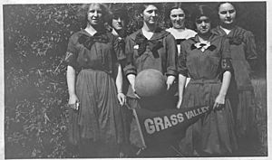 Grass Valley High School girls basketball team, 1918