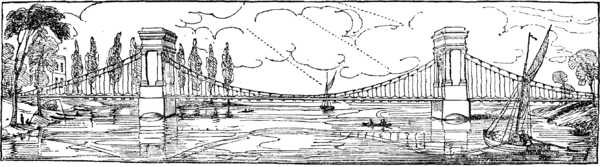 Hammersmith Bridge 1827 - Project Gutenberg etext 12595