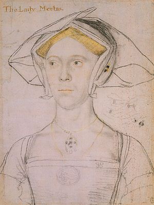 Hans Holbein the Younger - Joan, Lady Meutas RL 12222