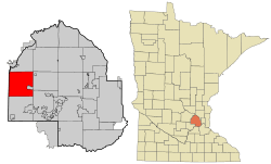 Location of the city of Independencewithin Hennepin County, Minnesota