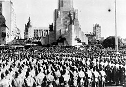 Inauguración del Monumento a la Bandera