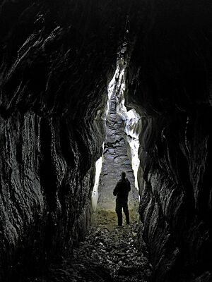 Interior image of Oweynagat Cave,