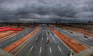 Islamabad Highway From the 9th avenue bridge