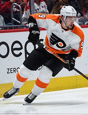 Ivan Provorov from Capitals vs. Flyers at Capital One Arena, May 4, 2020 (All-Pro Reels Photography) (49623957056) (cropped).jpg