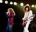 Jimmy Page with Robert Plant 2 - Led Zeppelin - 1977