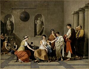 Joseph-Benoît Suvée - Cornelia, madre dei Gracchi