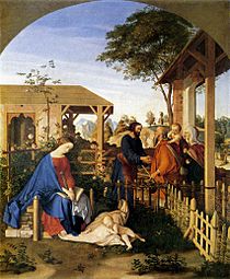 Julius Schnorr von Carolsfeld - The Family of St John the Baptist Visiting the Family of Christ - WGA21012