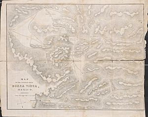 Kemble & Carleton Map of the country near Buena Vista, Mexico 1847-1848 UTA