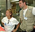 Kurt & Brenda Warner on USNS Mercy 2-12-05 050212-N-6504N-002