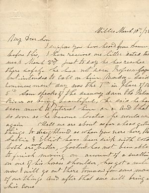 Letter to Cromwell Anson Jones
