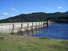 Loch Errochty dam wall 7