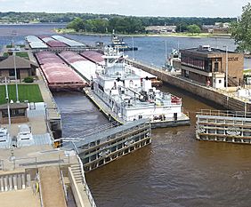 Lock and dam Upper Mississippi