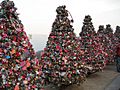 Love padlock trees N Seoul Tower