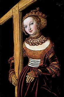 Lucas Cranach the Elder - Saint Helena with the Cross - Google Art Project