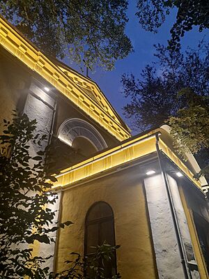 Lutheran Kirche in Yaroslavl in the evening