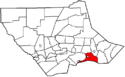 Map of Lycoming County Pennsylvania Highlighting Muncy Creek Township.png