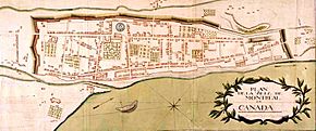 Map of Montreal 1749