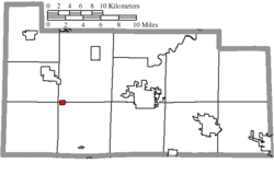 Location of Helena in Sandusky County