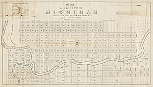 Map of the town of Michigan 1847