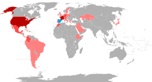 Mapa mundi viajes del rey Felipe VI