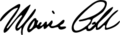 Maurice Gibb signature
