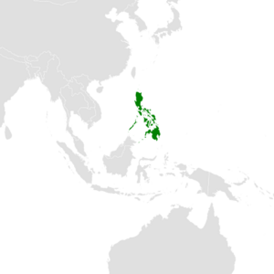 Microhierax erythrogenys distribution map.svg