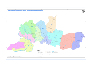 Minor Mineral Quarry Map, Thiruvalla Taluk