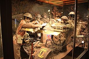 National Museum of Military History - Free Luxembourgish troops diorama