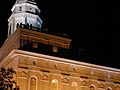 Nauvoo Illinois Temple Southwest Night Architectural Detail