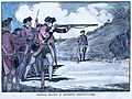 Norfolk Miliita musket training Mousehold Heath