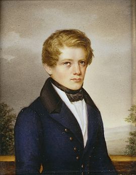Otto von Bismarck, Jugendbildnis im Alter von 22 Jahren