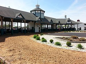 Paddock at Fairmount Park Horse Race Track in Collinsville, Illinois