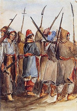 Patriotes à Beauharnois en novembre 1838