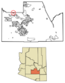 Pinal County Arizona Incorporated and Unincorporated areas Goodyear Village Highlighted 0428465