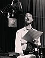 Pinto Colvig at the studio