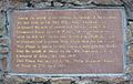 Plaque prison German occupation Jersey