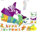 Population of each Canadian riding (2016)