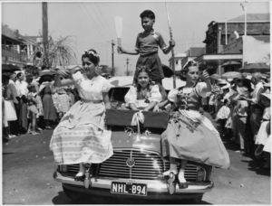Queensland State Archives 6757 Parade for the unveiling of the sugar pioneers memorial Innisfail 4 October 1959