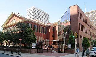 Race Street Meetinghouse and Visitors Center from Cherry Street.jpg