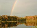 Rainbow over Cumberland Pond