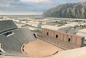 Reconstruction of the ancient city of Ai-Khanoum