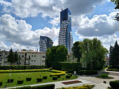 Rzeszów (Olszynki Park) - widok z al. Lubomirskich