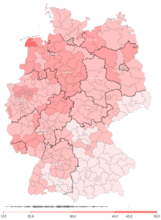 SPD Atlas zur Bundestagswahl 2021 in Deutschland