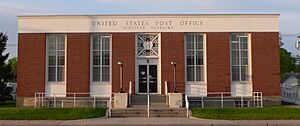 Schuyler, Nebraska post office from N