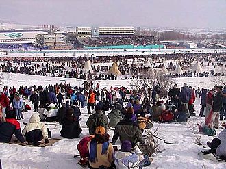 The venue during the 2002 Winter Olympics, February 2002