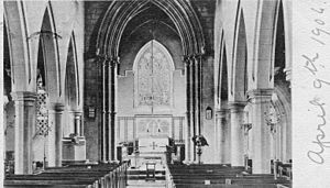 St. Kentigern's church Aspatria, interior view